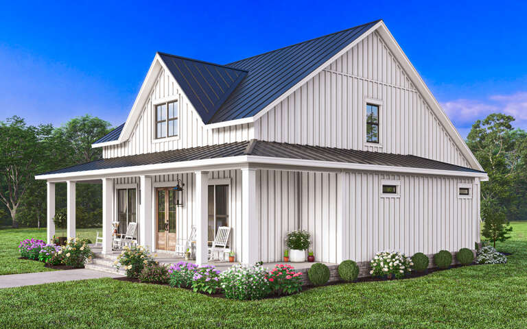 Modern Farmhouse Plan: 2,235 Square Feet, 4 Bedrooms, 3 Bathrooms - 041 ...