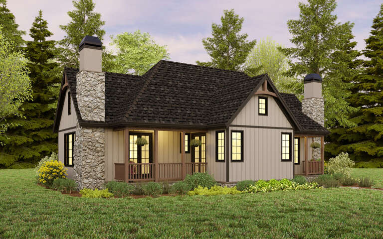 Cottage Plan: 1,580 Square Feet, 2 Bedrooms, 2.5 Bathrooms - 2559-00996