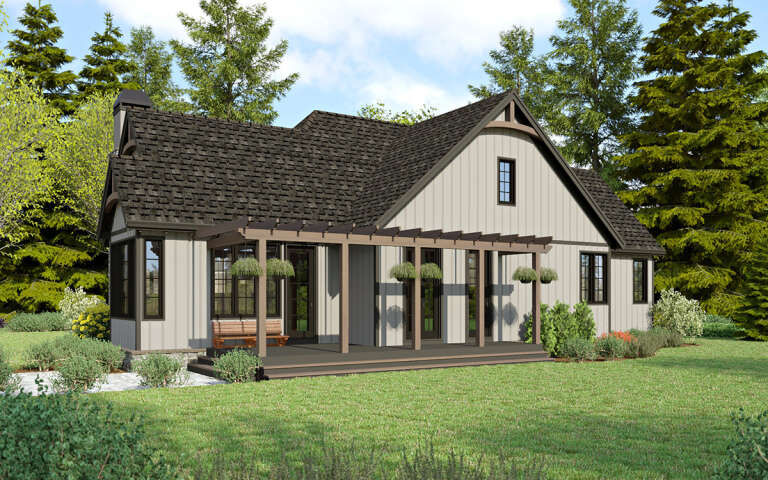 Cottage Plan: 1,580 Square Feet, 2 Bedrooms, 2.5 Bathrooms - 2559-00996