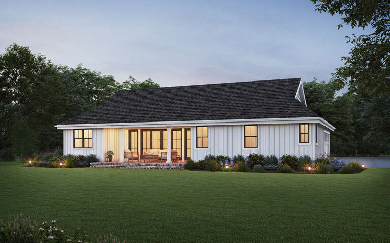 Modern Farmhouse Plan: 1,592 Square Feet, 3 Bedrooms, 2 Bathrooms ...