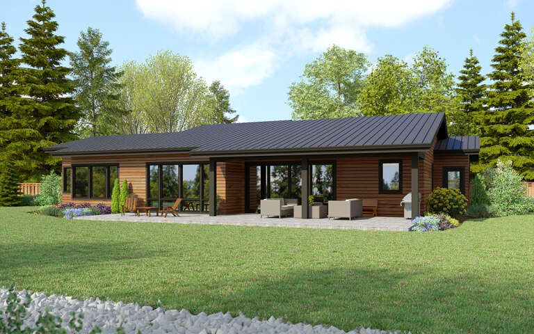 Contemporary Plan: 2,554 Square Feet, 3 Bedrooms, 3 Bathrooms - 2559-00999