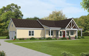 Country Plan: 1,618 Square Feet, 2 Bedrooms, 2 Bathrooms - 940-00880