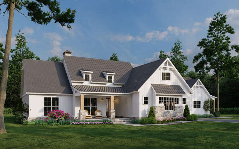 Modern Farmhouse Plan: 2,541 Square Feet, 5 Bedrooms, 3 Bathrooms ...