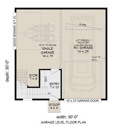 Garage Floor for House Plan #940-00896