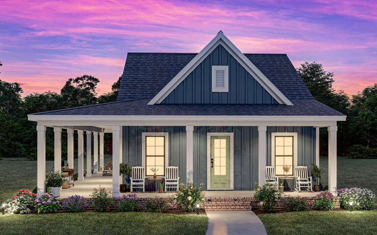 Modern Farmhouse Plan: 1,669 Square Feet, 2-3 Bedrooms, 2 Bathrooms ...