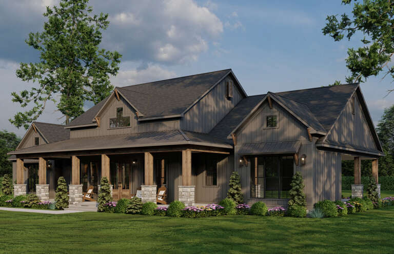 Modern Farmhouse Plan: 2,481 Square Feet, 3 Bedrooms, 3.5 Bathrooms ...