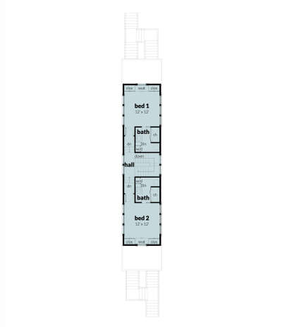 Second Floor for House Plan #028-00201