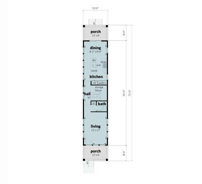 Main Floor for House Plan #028-00202