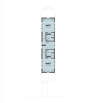 Second Floor for House Plan #028-00202