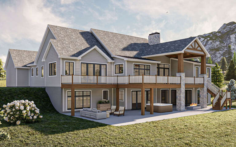 Lake Front Plan: 2,338 Square Feet, 2-4 Bedrooms, 2 Bathrooms - 963-00850