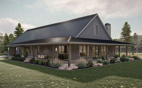 Barn Plan: 2,191 Square Feet, 3 Bedrooms, 2 Bathrooms - 963-00853