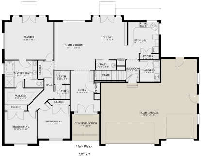 Main Floor  for House Plan #2802-00253