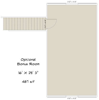 Bonus Room for House Plan #2802-00253