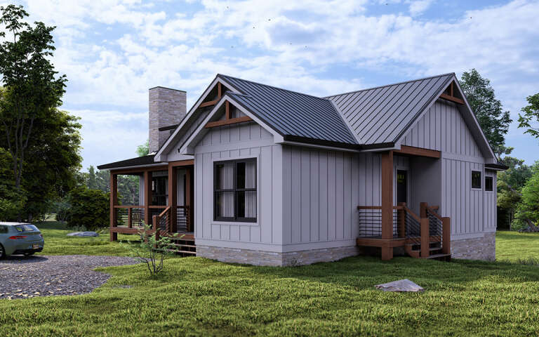 Modern Farmhouse Plan: 1,541 Square Feet, 2 Bedrooms, 2 Bathrooms ...