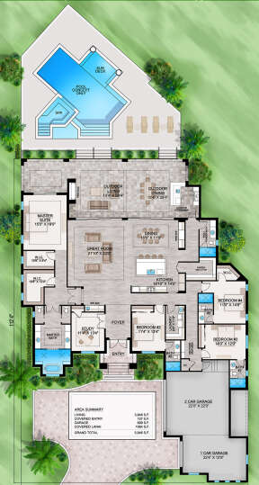 Coastal Plan: 3,448 Square Feet, 4 Bedrooms, 3.5 Bathrooms - 699-00370