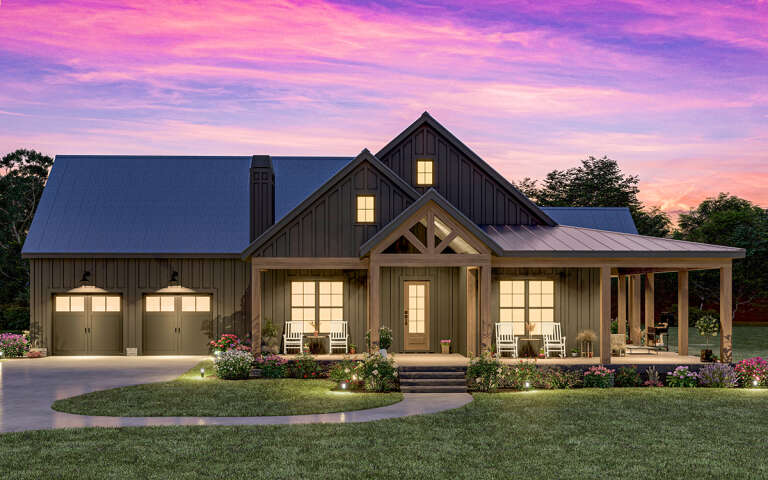 Modern Farmhouse Plan: 2,158 Square Feet, 3-4 Bedrooms, 2.5 Bathrooms ...