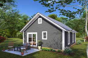 Cottage Plan: 594 Square Feet, 2 Bedrooms, 1 Bathroom - 4848-00398