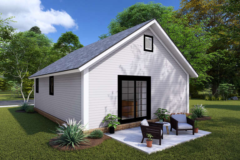 Cottage Plan: 627 Square Feet, 2 Bedrooms, 1 Bathroom - 4848-00401