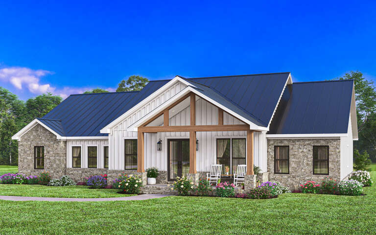 Modern Farmhouse Plan: 2,065 Square Feet, 3 Bedrooms, 2.5 Bathrooms ...