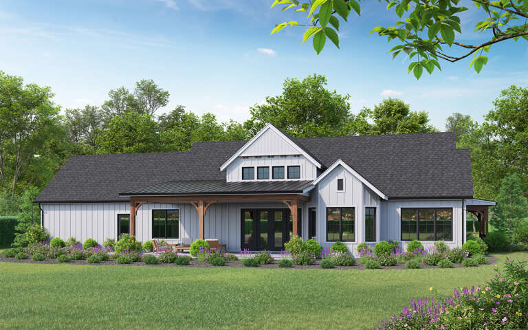 Modern Farmhouse Plan: 1,917 Square Feet, 3 Bedrooms, 2 Bathrooms ...