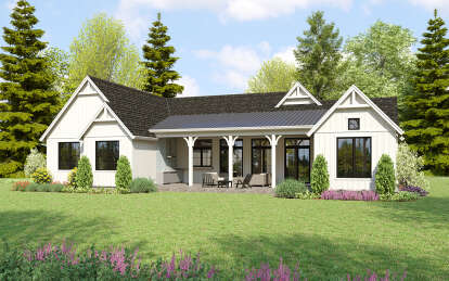 Modern Farmhouse House Plan #2559-01011 Elevation Photo