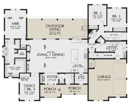 Main Floor  for House Plan #2559-01011