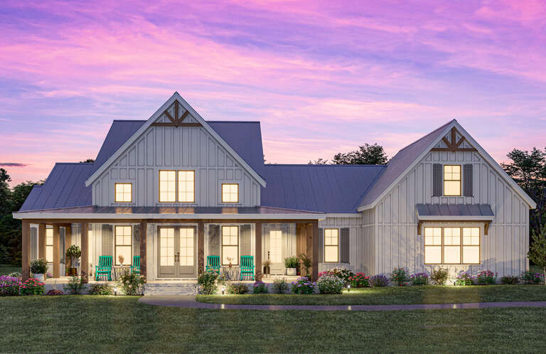 Modern Farmhouse Plan: 2,336 Square Feet, 3-4 Bedrooms, 2.5 Bathrooms ...