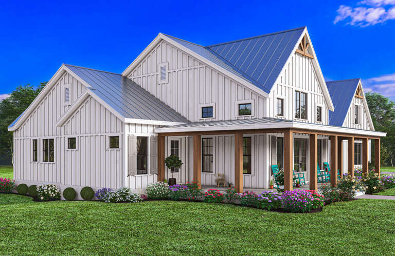 Modern Farmhouse Plan: 2,336 Square Feet, 3-4 Bedrooms, 2.5 Bathrooms ...