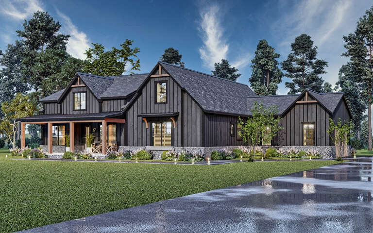 Modern Farmhouse Plan: 2,764 Square Feet, 4 Bedrooms, 3.5 Bathrooms ...