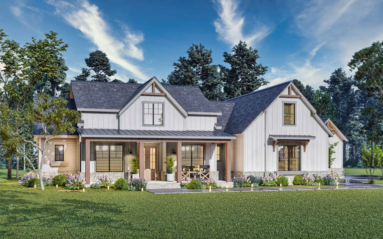 Modern Farmhouse Plan: 2,764 Square Feet, 4 Bedrooms, 3.5 Bathrooms ...