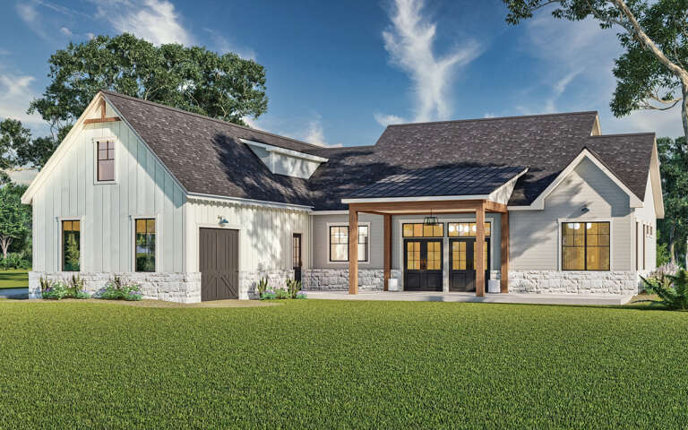 Modern Farmhouse Plan: 2,473 Square Feet, 3 Bedrooms, 3 Bathrooms ...