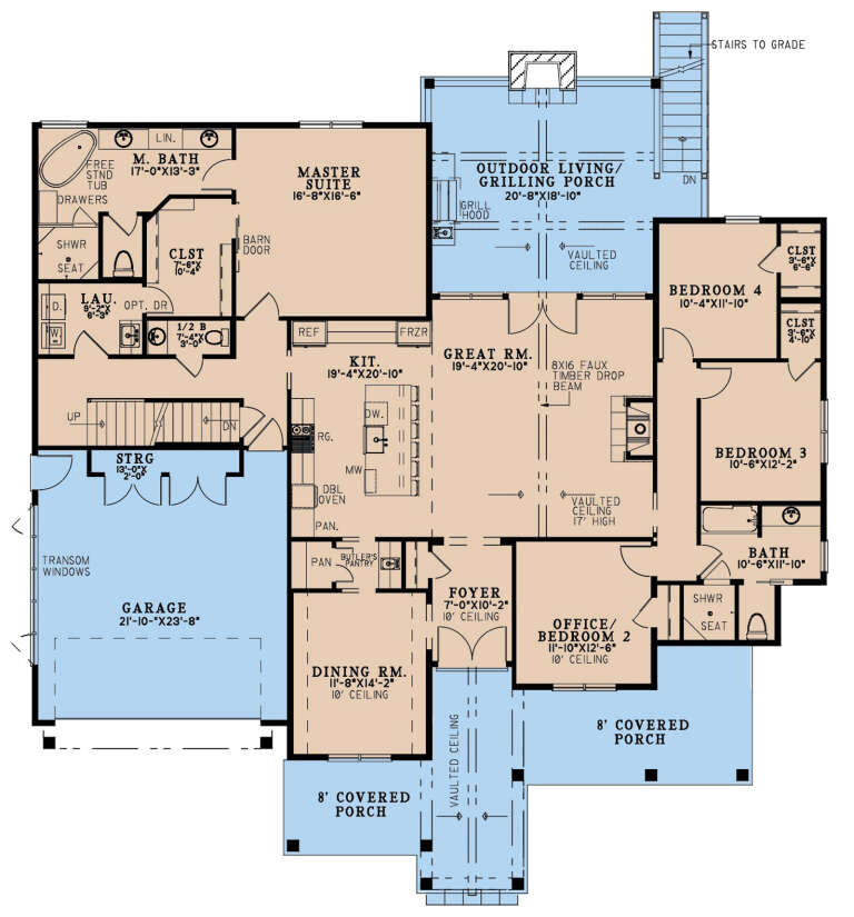 House Plan House Plan #30118 Drawing 1