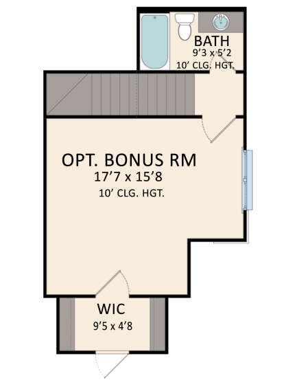 Bonus Room for House Plan #5995-00036