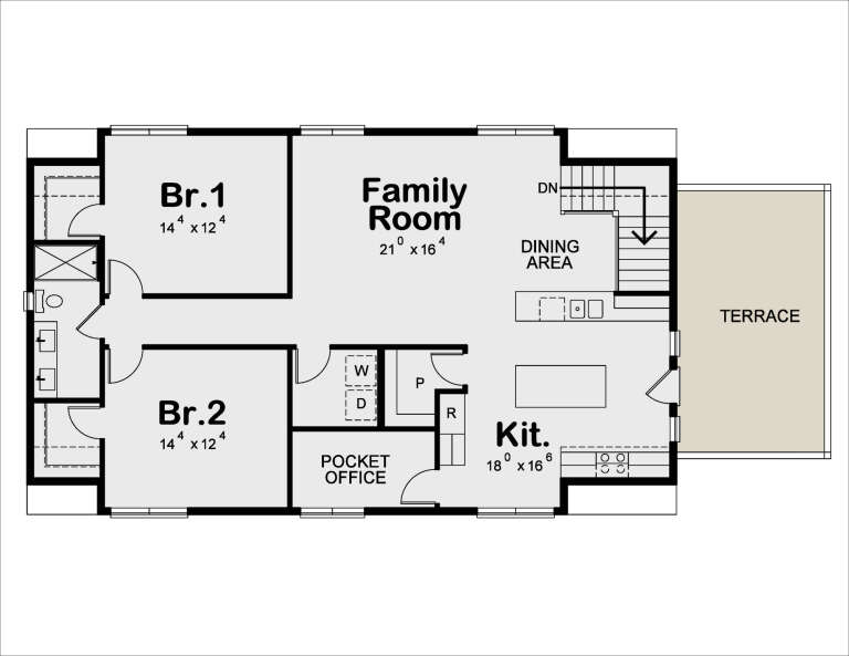 House Plan House Plan #30120 Drawing 2