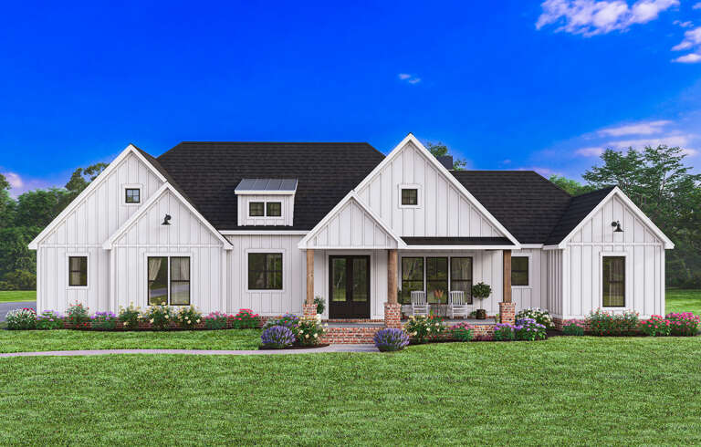 Modern Farmhouse Plan: 2,507 Square Feet, 4 Bedrooms, 4.5 Bathrooms ...