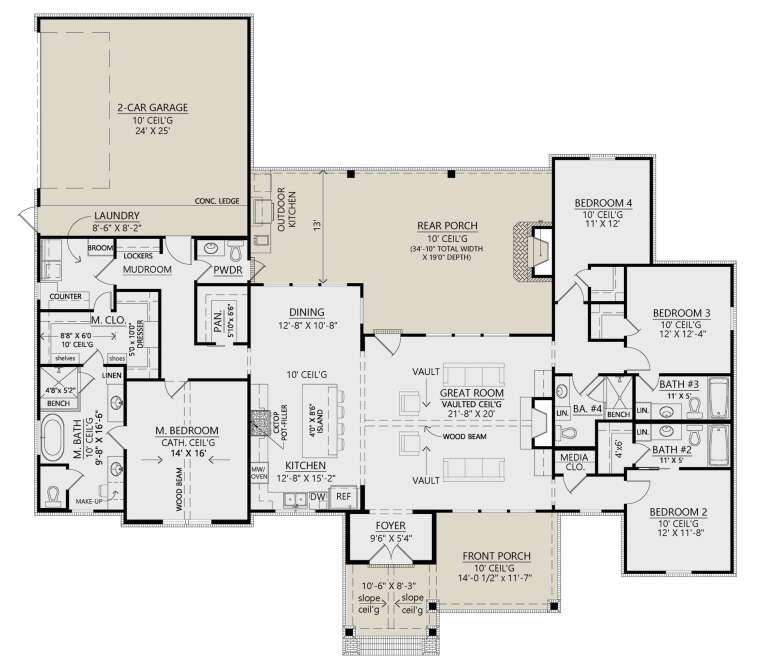 House Plan House Plan #30135 Drawing 1