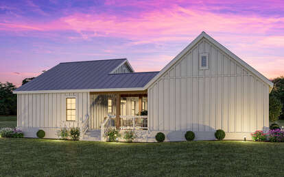 Modern Farmhouse House Plan #009-00384 Elevation Photo