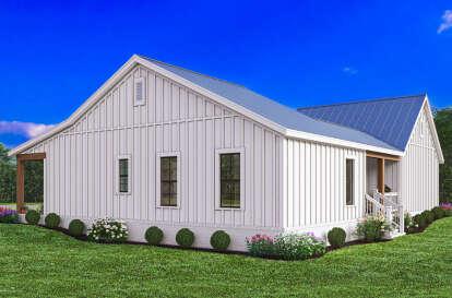 House Plan 009-00384 - Modern Farmhouse Plan: 966 Square Feet, 2 Bedrooms,  1 Bathroom