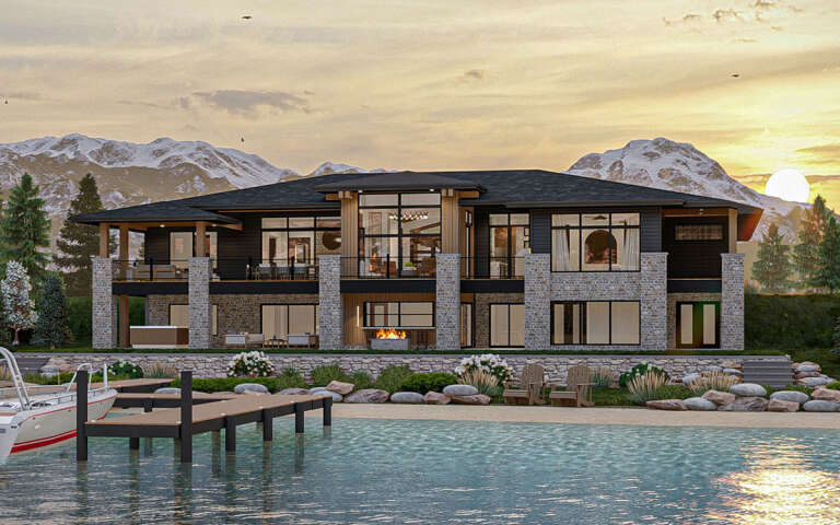 Contemporary Plan: 2,623 Square Feet, 3 Bedrooms, 2.5 Bathrooms - 963-00860