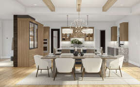 Modern Transitional Plan: 4,987 Square Feet, 5 Bedrooms, 4.5 Bathrooms ...