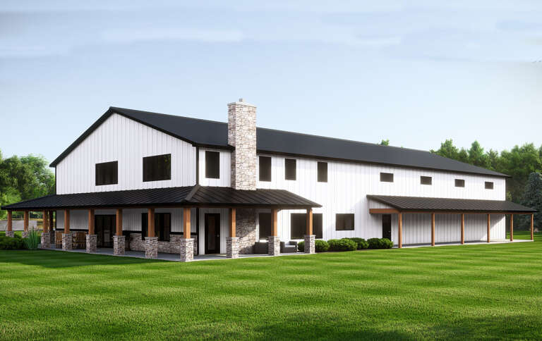 Barn Plan: 3,043 Square Feet, 3 Bedrooms, 3 Bathrooms - 5032-00264