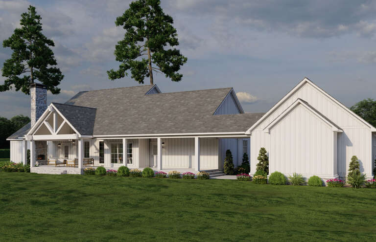 Modern Farmhouse Plan: 2,663 Square Feet, 4 Bedrooms, 3 Bathrooms ...