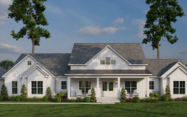 Modern Farmhouse Plan: 2,663 Square Feet, 4 Bedrooms, 3 Bathrooms ...