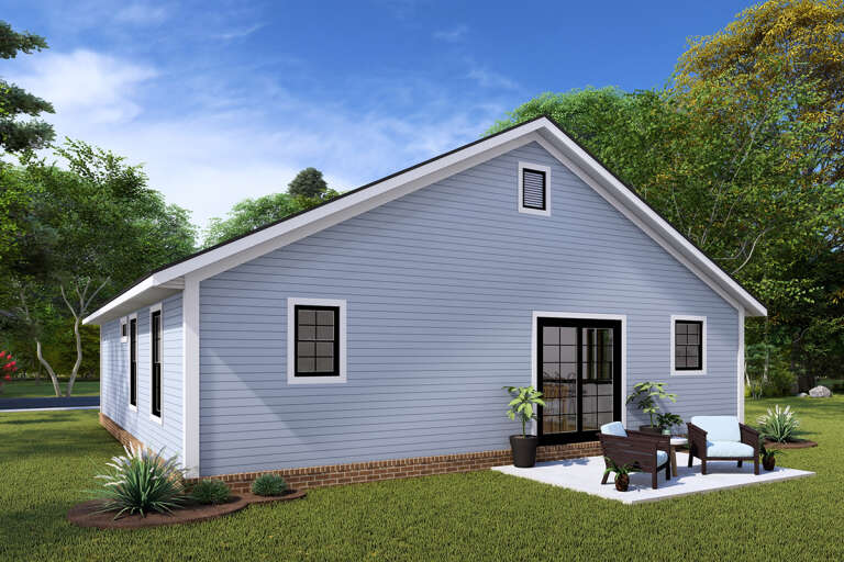 Cottage Plan: 997 Square Feet, 2 Bedrooms, 2 Bathrooms - 4848-00403