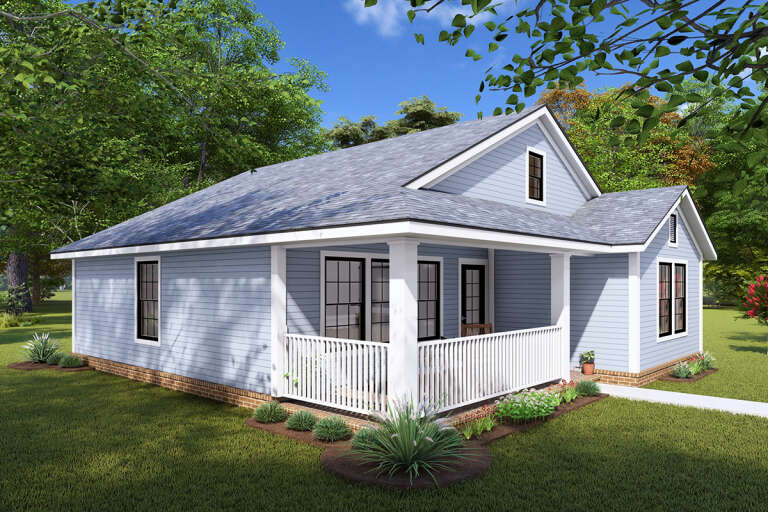 Cottage Plan: 997 Square Feet, 2 Bedrooms, 2 Bathrooms - 4848-00403