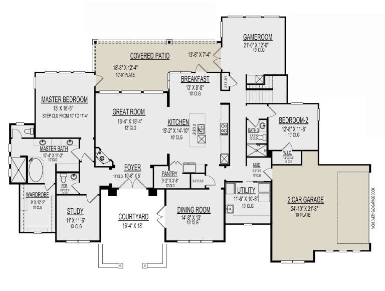 House Plan House Plan #30263 Drawing 1