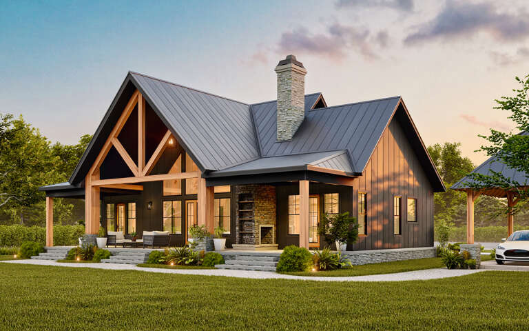 Modern Farmhouse Plan: 1,849 Square Feet, 3 Bedrooms, 2.5 Bathrooms ...