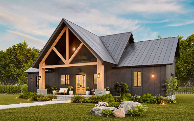 Modern Farmhouse Plan: 1,849 Square Feet, 3 Bedrooms, 2.5 Bathrooms ...