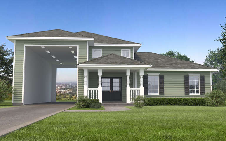 House Plan House Plan #30366 Front Elevation 