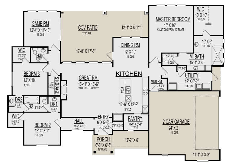 House Plan House Plan #30383 Drawing 1